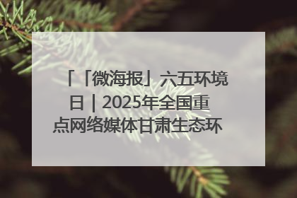 「微海报」六五环境日｜2025年全国重点网络媒体甘肃生态环保行走进兰州新区