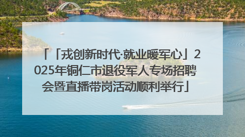 「戎创新时代·就业暖军心」2025年铜仁市退役军人专场招聘会暨直播带岗活动顺利举行