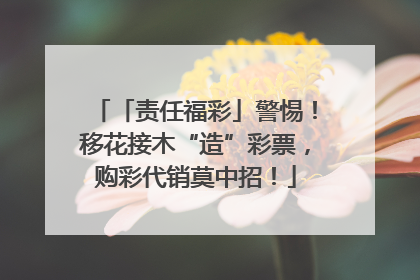 「责任福彩」警惕！移花接木“造”彩票，购彩代销莫中招！