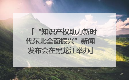 “知识产权助力新时代东北全面振兴”新闻发布会在黑龙江举办