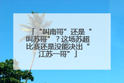 “叫南哥”还是“叫苏哥”？这场苏超比赛还是没能决出“江苏一哥”