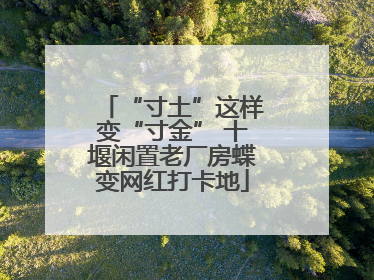 “寸土”这样变“寸金” 十堰闲置老厂房蝶变网红打卡地