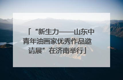 “新生力——山东中青年油画家优秀作品邀请展”在济南举行