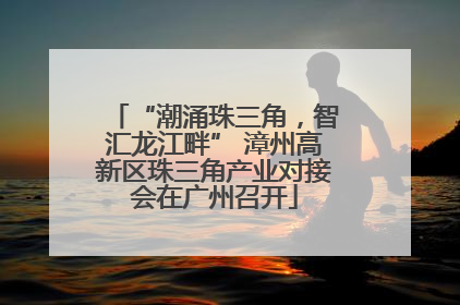 “潮涌珠三角，智汇龙江畔” 漳州高新区珠三角产业对接会在广州召开