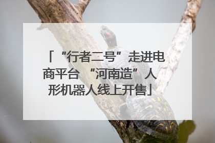“行者二号”走进电商平台 “河南造”人形机器人线上开售