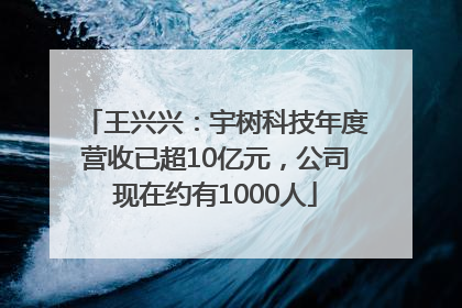 王兴兴：宇树科技年度营收已超10亿元，公司现在约有1000人