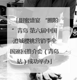 甜蜜盛宴 “圈粉”青岛 第六届中国·澄城樱桃营销季全国巡回推介会（青岛站）成功举办