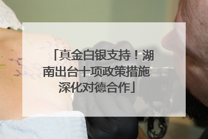 真金白银支持！湖南出台十项政策措施深化对德合作