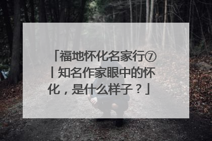 福地怀化名家行⑦丨知名作家眼中的怀化，是什么样子？