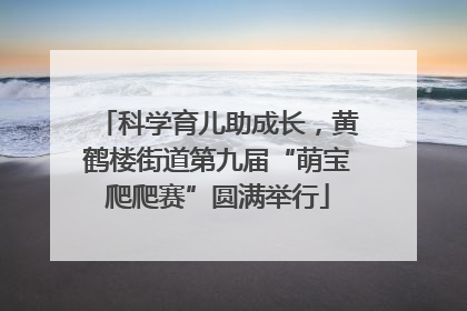 科学育儿助成长，黄鹤楼街道第九届“萌宝爬爬赛”圆满举行