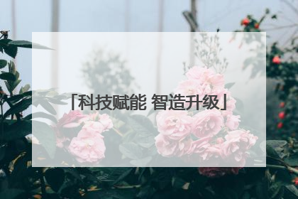 科技赋能 智造升级
