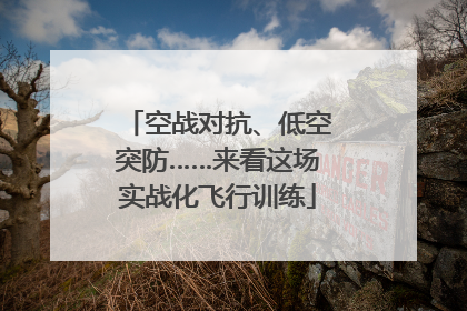 空战对抗、低空突防……来看这场实战化飞行训练