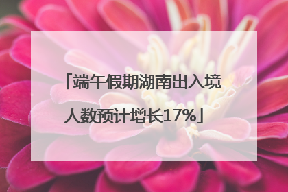端午假期湖南出入境人数预计增长17%