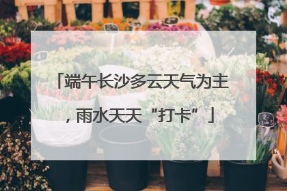 端午长沙多云天气为主，雨水天天“打卡”
