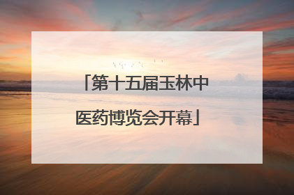 第十五届玉林中医药博览会开幕