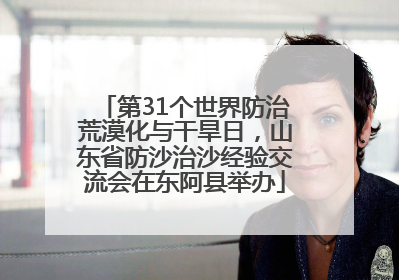 第31个世界防治荒漠化与干旱日，山东省防沙治沙经验交流会在东阿县举办