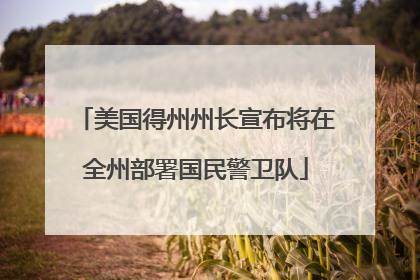美国得州州长宣布将在全州部署国民警卫队