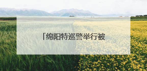 绵阳特巡警举行被盗电动车发还仪式
