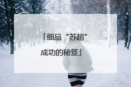 细品“苏超”成功的秘笈