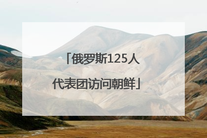 俄罗斯125人代表团访问朝鲜