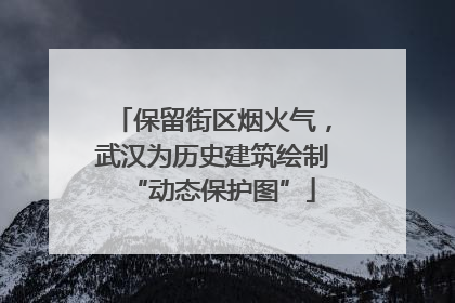 保留街区烟火气，武汉为历史建筑绘制“动态保护图”