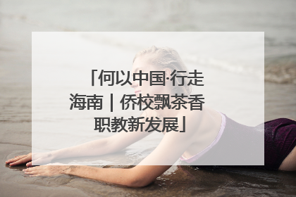 何以中国·行走海南｜侨校飘茶香 职教新发展