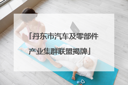 丹东市汽车及零部件产业集群联盟揭牌