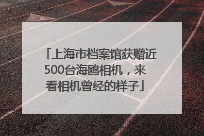 上海市档案馆获赠近500台海鸥相机，来看相机曾经的样子