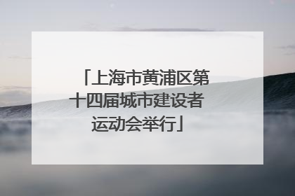 上海市黄浦区第十四届城市建设者运动会举行