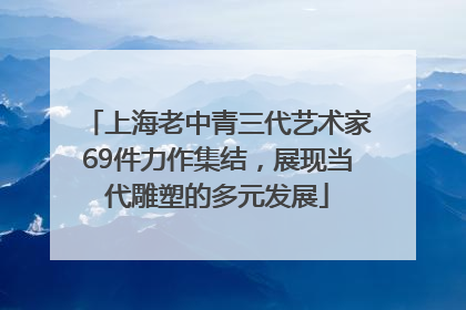 上海老中青三代艺术家69件力作集结，展现当代雕塑的多元发展