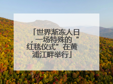 世界渐冻人日，一场特殊的“红毯仪式”在黄浦江畔举行