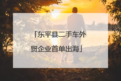 东平县二手车外贸企业首单出海
