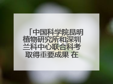 中国科学院昆明植物研究所和深圳兰科中心联合科考取得重要成果 在神农架发现两种“国保”级兰花