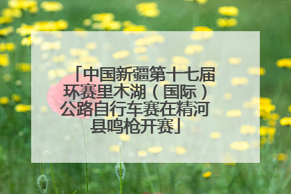 中国新疆第十七届环赛里木湖（国际）公路自行车赛在精河县鸣枪开赛
