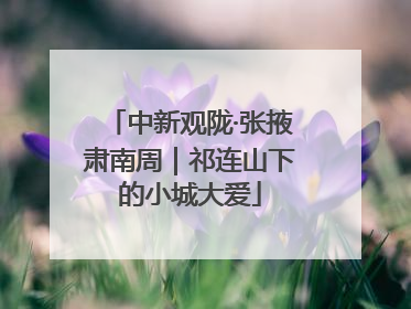中新观陇·张掖肃南周｜祁连山下的小城大爱
