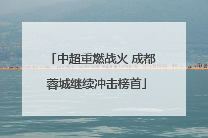 中超重燃战火 成都蓉城继续冲击榜首
