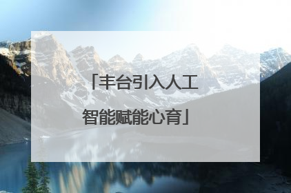 丰台引入人工智能赋能心育