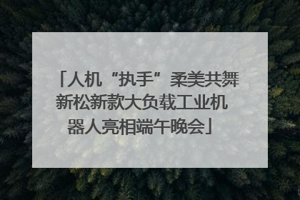 人机“执手”柔美共舞 新松新款大负载工业机器人亮相端午晚会