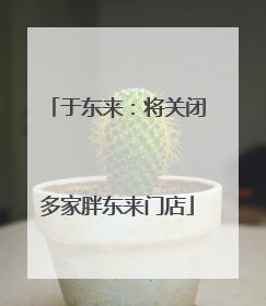 于东来：将关闭多家胖东来门店