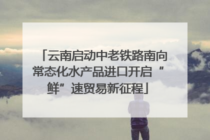 云南启动中老铁路南向常态化水产品进口开启“鲜”速贸易新征程