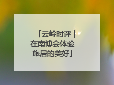 云岭时评｜在南博会体验旅居的美好