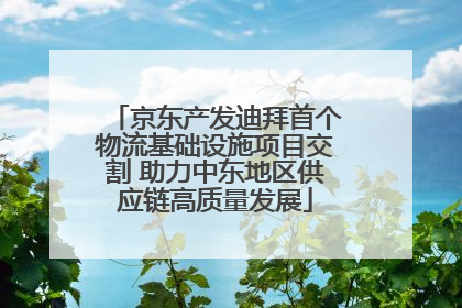 京东产发迪拜首个物流基础设施项目交割 助力中东地区供应链高质量发展