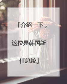 介绍一下，这位是韩国新任总统