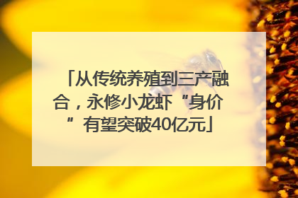 从传统养殖到三产融合，永修小龙虾“身价”有望突破40亿元