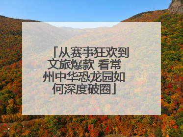 从赛事狂欢到文旅爆款 看常州中华恐龙园如何深度破圈