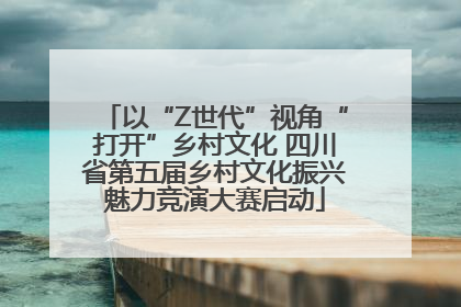 以“Z世代”视角“打开”乡村文化 四川省第五届乡村文化振兴魅力竞演大赛启动