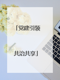 党建引领 共治共享