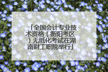 全国会计专业技术资格（衡阳考区）无纸化考试在湖南财工职院举行