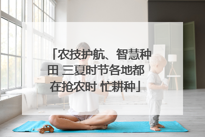 农技护航、智慧种田 三夏时节各地都在抢农时 忙耕种