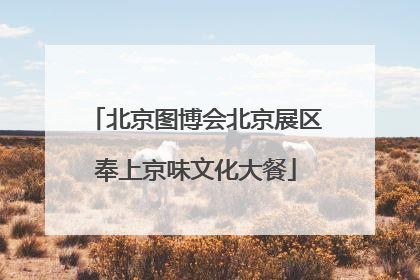 北京图博会北京展区奉上京味文化大餐